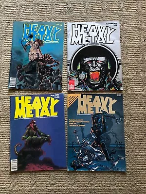 4 HEAVY METAL 1977 MAGAZINE LOTOCT-APRIL-MAY-SEPT-The Sword Of Shannara • $49.99