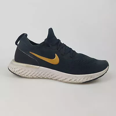 Women's NIKE 'Epic React' Sz 7 US Runners Shoes Black Flyknit | 3+ Extra 10% Off • $41.99