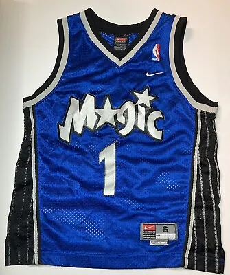 Nike Tracy McGrady Orlando Magic Basketball Jersey #1 SEWN Youth Sz. 8-10 L+ 2 • $17.99