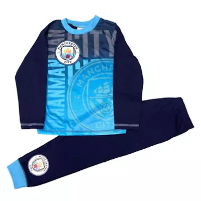 Boys Pyjamas Pjs  MANCHESTER CITY Football Club - Ages  4 - 12 Yrs - Man City • £7.95