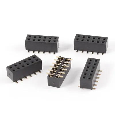 5 X 2mm Pitch 2x6P PCB Mounting SMT  Female Header Socket • £4.28