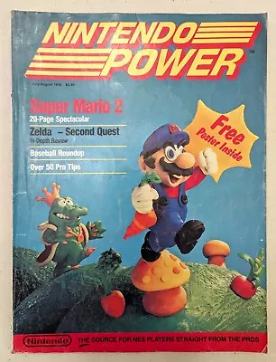 Nintendo Power Issue #1 - Vintage 1988 Super Mario 2 - No Poster - See Photos • $90