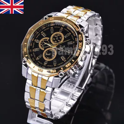 £5.21 • Buy Mens Watches Quartz Analog Sport Stainless Steel Luminous Wrist Watch Waterproof