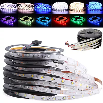 12V LED Strip Lights SMD 2835 5050 TV Lighting Cabinet Band Display Light Tape • £11.39