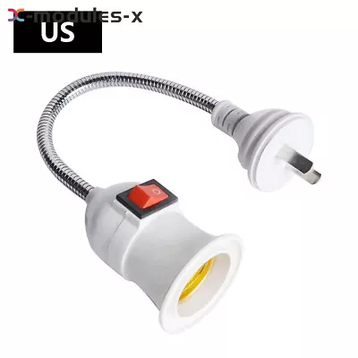 AC110-220V E27 LED Light Bulb Lamp Holder Flexible Extension Adapter Socket DIY • $2.93