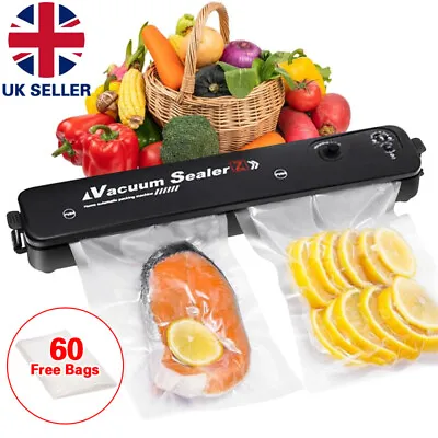 3 In1 Portable Manual Vacuum Sealer Machine Food Dry Wet Vaccum Packing +60 Bag • £12.89