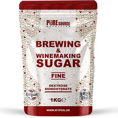 Brewing Sugar 1KG Dextrose Home Brew Beer Wine Cider Turbo Spirit Alcohol Making • £6.49