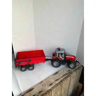 Bruder #02045 Massey Ferguson 7480 Tractor W/ Tipping Trailer 1/16 • $45