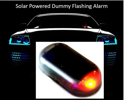 Car Van Caravan - RED Fake Security - Solar Powered Dummy Alarm Wireless UK • £4.99