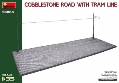 MiniArt 1:35th Scale Cobblestone Road W/ Tram Line (Injection) MIN36065 • £23.12