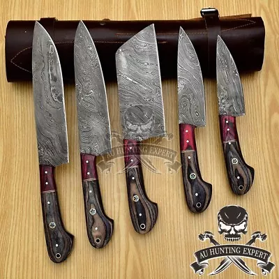 Kitchen Knives Set Japanese Damascus Style Stainless Steel Chef Sharp Cleaver AU • $199.99