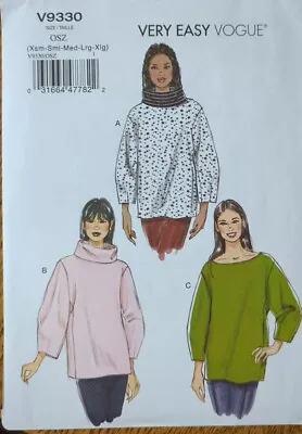 Very Easy Vogue Sewing Pattern V9330 Plus Size 4 - 22 Ladies Top Uncut  • £2