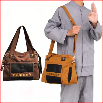 Shaolin Temple Zen Monk Buddhist Meditation Kung Fu Shoulder Bags Fine Canvas  • $17.10