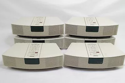 Lot Of 7 Bose AWR1-1W Acoustic Wave Clock Radio White For Parts Or Repair AS-IS • $295.95