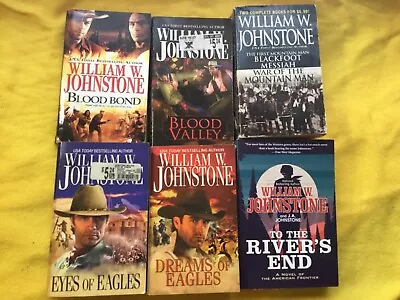 William W. Johnstone J.A. Johnstone  Lot Of 6 Western Paperbacks        Wj7 • $5.25