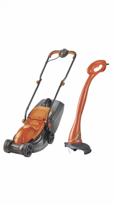 £84.99 • Buy Flymo Chevron 32 + Mini Trim Wheeled Lawn Mower, 1000W, Cutting Heights 20-60mm 