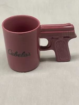 Cabelas Pistol Grip Coffee Cup 16 Oz Pink Gun Handle Mug • $9.95