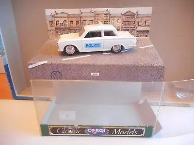 Corgi D708 Ford Cortina (base Plate Shows Lotus Cortina) Police 1:43 + Box • £10