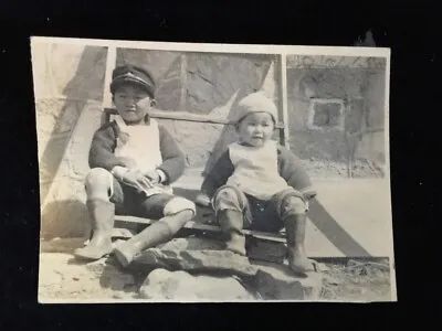 #12887 Japanese Vintage Photo 1940s / Man Woman People Landscape • £4.85