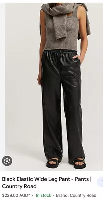 Country Road Elasticised Wide Pants Sz 16 Brand New • $129