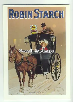 £1 • Buy Ad0418 - Robin Laundry Starch - Girl In Hasom Cab - Modern Advert Postcard