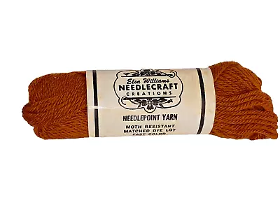 Elsa Williams Needlepoint Yarn Wool 40 Yard Skein #N301 Rusty Brown Made In USA • $4.99