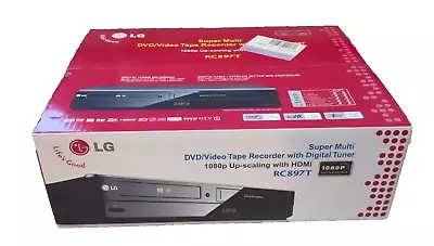 DVD VCR Combo Player Recorder NEW LG RC897T 1080p Transfer Copy VHS To DVD Tuner • $49