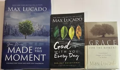 Lot Of 3 Max Lucado Inspirational Faith Based Books Pre-owned • $8