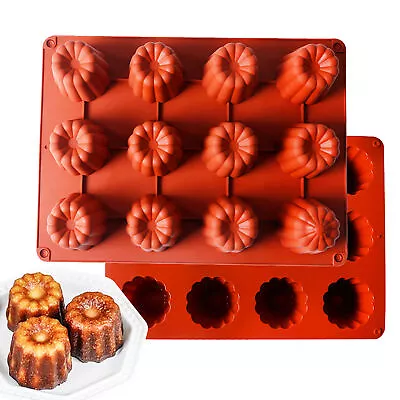 Jelly Mold Food Grade Making Desserts Silicone Canneles Mold Cake Decorating • $12.78