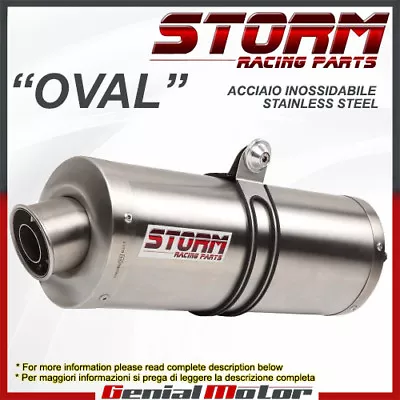 Exhaust Storm By Mivv Muffler Oval Steel For Kawasaki Z 750 2004 04 • $198.57