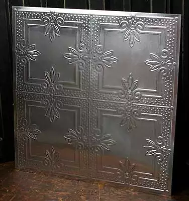 Set Of 4 Galvanized Metal 12  Vintage-Inspired Ceiling Tiles • $32.76