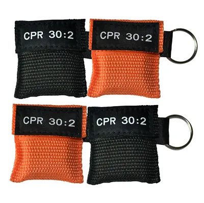KeyRing CPR Face Shield Resuscitation 30:2 Training Black & Orange • £66.55