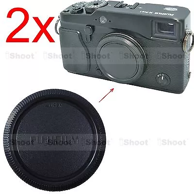 2pcs Body Cover Cap For Fuji Fujifilm Micro SLR Camera X-T1 X-T10 X-PRO1 X-E1 • $6.59