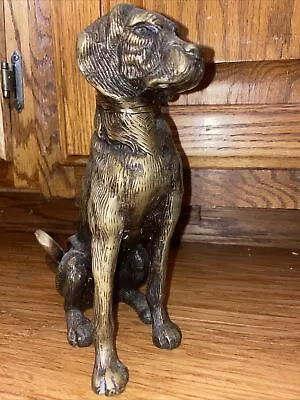 Vintage Bronze/brass Hunting  Pointer Dog Statue. • $249.99