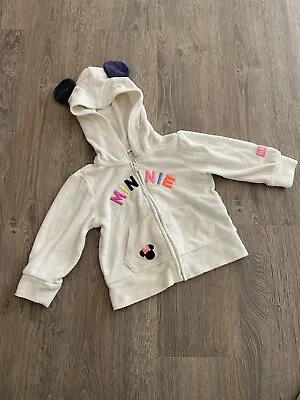 £3.99 • Buy Baby Gap White Disney Mickey Mouse Hoodie 18-24 Months