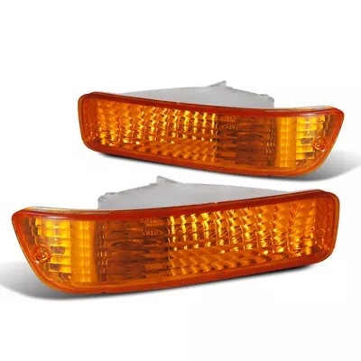 Fits 1992-1993 Acura Integra Amber Bumper Lights Signal Parking Lamps Pair 92-93 • $28.99