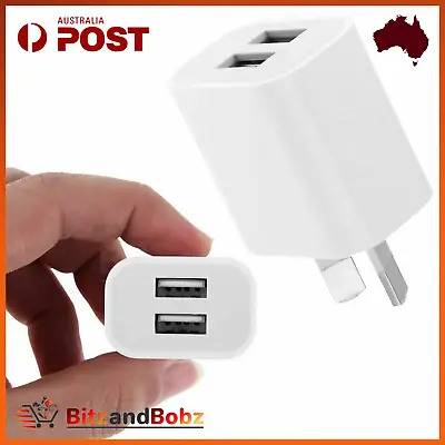 $6.38 • Buy 5V 2A DUAL OEM AC AU Plug USB Wall Charger Adapater For IPhone 6s 7 8+ X Samsung