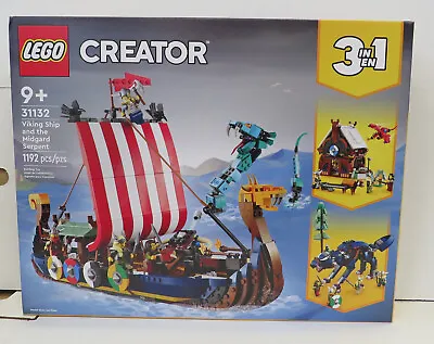 £90.20 • Buy Viking Ship And The Midgard Serpent #31132 Lego Set (2022) Lego New