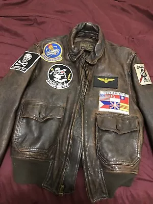 Cockpit Original Avirex G1 M422a Flight Jacket Vf-41 Vf-84 West Pac Top Gun Usa • $350