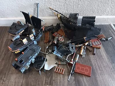 Lot Of Assorted Mega Bloks Pirates Of The Caribbean Ships (Incomplete) • $50