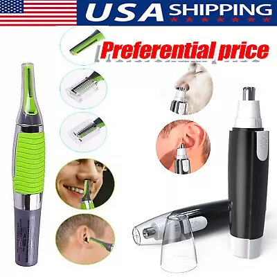 Electric Nose Hair Trimmer Shaver Ear Face Eyebrow Mustache Beard Shaver Clipper • $5.58