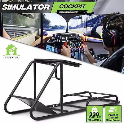 Racing Simulator Cockpit Wheel Stand Fit Logitech G25 G27 G29 Thrustmaster Xbox • $153.99