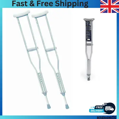 Drive DeVilbiss Healthcare Aluminium Underarm Crutches Adult • £49.99