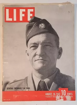 Vintage LIFE Magazine - General CHENNAULT WWII (1942) • $19.99