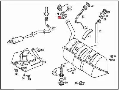 Genuine MERCEDES A124 A208 C140 R129 R170 R171 S210 W140 Grommet 1409973981 • $10.99