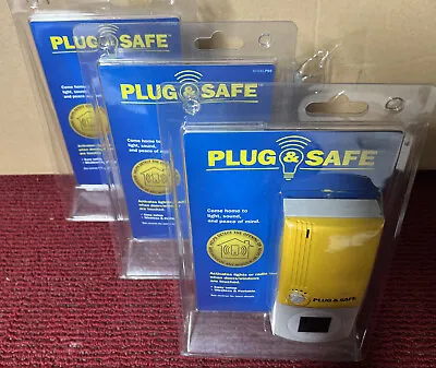 Plug & Safe (3) Motion Sensor Detector Wireless Home Theft Security System PS8 • $29.99