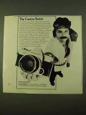 1970 Mamiya/Sekor 500 DTL Camera Ad - Creative Switch • $19.99