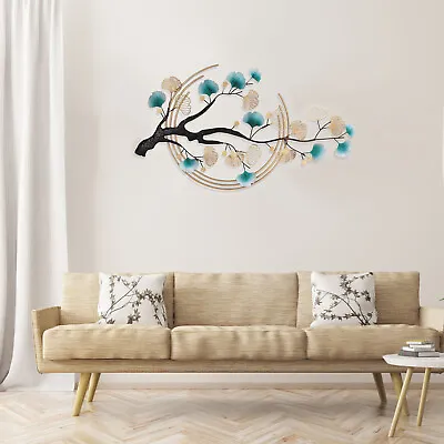 3D Ginkgo Tree Leaf Metal Wall Art Modern Luxury Metal Wall Nature Art Decor • $80.32