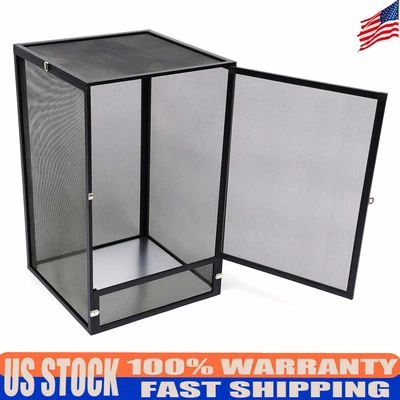 $80 • Buy 360° Panoramic Reptile Screen Cage Terrarium Chameleon Mesh Enclosure Habitat 