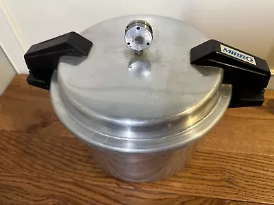 Mirro M 0598 8 QT Vintage Pressure Cooker Aluminum Canner With Gasket & Weight • $25